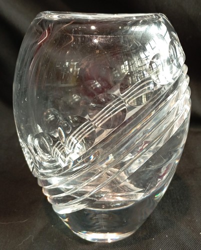 Vase cristal taille signe - vase, en