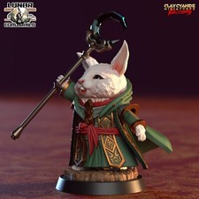 Jeune Hasenvolk Magicien Miniature Porte-Bonheur Année De Lapins Figure En 32mm