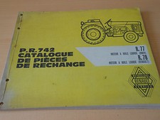 Catalogue pièces de rechange