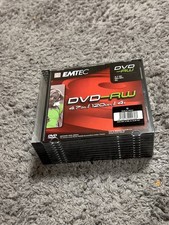Dvd-rw Emtec 4.7Gb Pack De Dix En Boîtier  Neuf Nib Nos