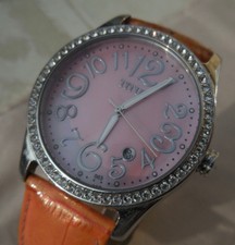 ANCIENNE TITUS-003 FEMININE NACRE VIEUX ROSE,LUNETTE SERTI DE SWAROVSKI,TBF