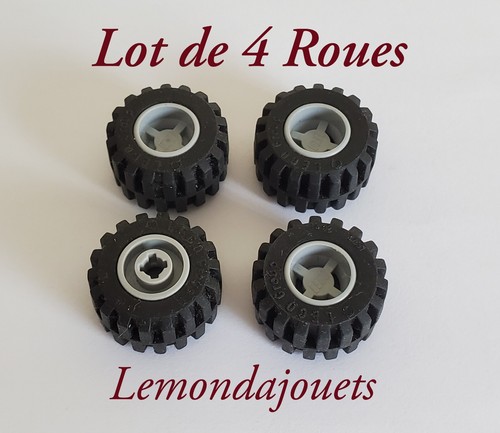 Roues lego 6014bc01 pneus - roues,