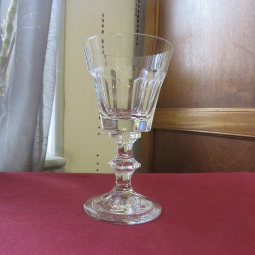 Verre vin cristal taillé - verre, en