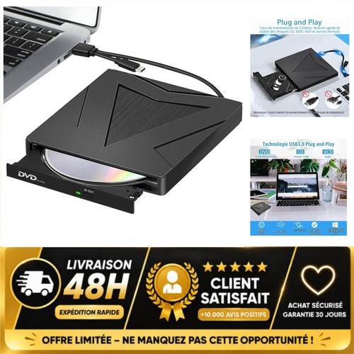 Lecteur dvd externe usb - lecteur, cd