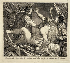 Tarquin Lucrece GRAVURE Palma Giovane BERNARD PICART Curiosa EROTICA XVIII°