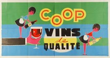 AFFICHE   POSTER   COOP VIN