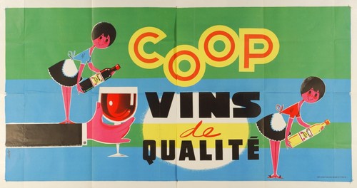 Affiche poster coop vin - affiche,