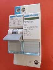 PARAFOUDRE AUTO PROTEGE DEBROCHABLE 15KA HAGER SPN715D