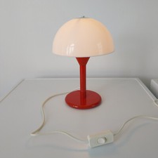 Vintage Lampe Champignon ALUMINATOR Blanc / Rouge Design 70's