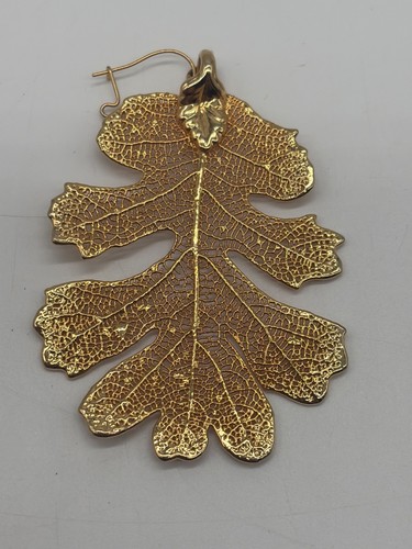 Pendentif feuille chêne - feuille,