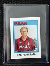 STICKER JEAN PIERRE PAPIN MILAN # 195 CALCIO 93 EUROFLASH FIGURINE TOPLOADER