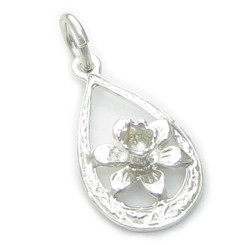 Charm argent sterling fleur - sterling,