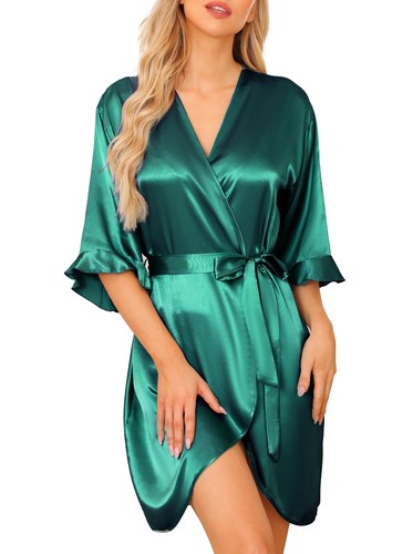 Peignoir femme satin - peignoir,