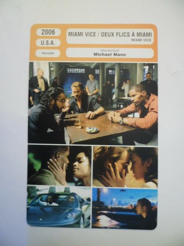 Carte fiche cinema 2006 miami - carte,