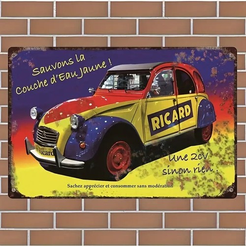 Plaque metal vintage - plaque, 30x20
