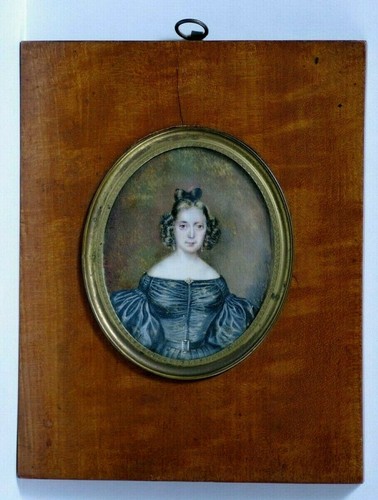 Peinture miniature vers 1830 - vers,