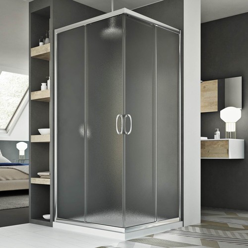 Cabine douche angulaire - cabine,