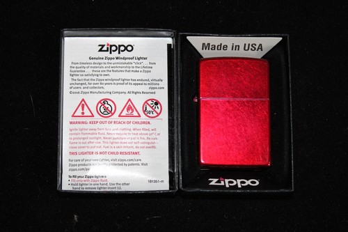Briquet zippo candy apple red - briquet,