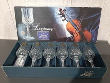 6 VERRES à PIED CRISTAL