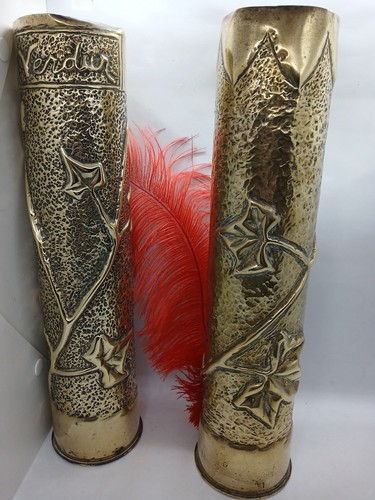 Paire vases douille obus - paire,