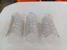 Lot de 3 Appliques Verre de