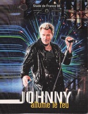 Carte postale postcard 10x15cm chanteur star JOHNNY HALLYDAY stade France 1998