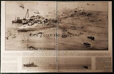 EXPLORATIONS SCAPHANDRIERS EPAVE LA LIBERTE BATEAU 1911 photo document clipping