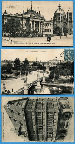 Strasbourg lot 3 cpa - lot,