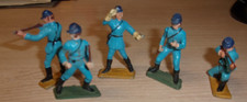 Lot soldats nordiste au combat - Starlux - Guerre de Sécession - Yankees