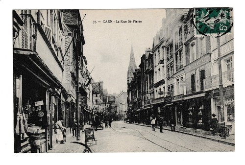 Cpa caen 1911 la - 1911.,