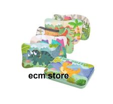 FUN PUZZLE Puzzle en bois Enfant Dinosaure 5 puzzles jouet jeu 2 3 4 5 Ans /EBUE