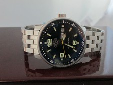 Men's Gervil Watch Swiss Handcrafted 25 Jewels Limited Edition Stainless Steel