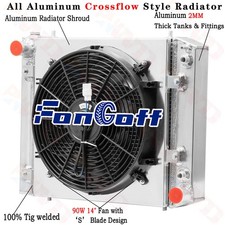 3Rangées Radiateur + Fan Pour