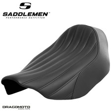SELLE HARLEY TOURING SADDLEMEN Knuckle | Renegade 823-07-0023 Solo Noire Foam...