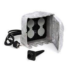 Prise jardin quadruple Aspect