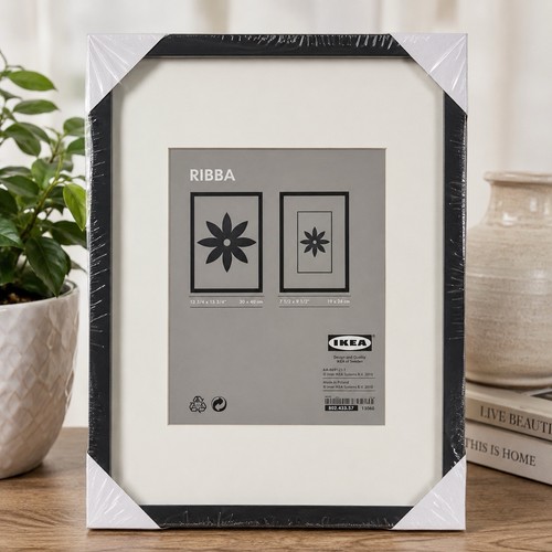 Ikea ribba black picture - black, frame