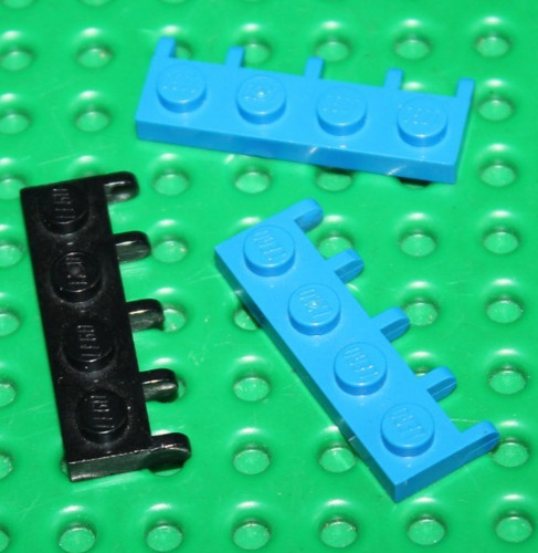 Lego black blue hinge - hinge, 1x4