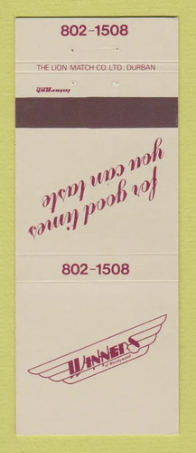 Matchbook cover winners of - matchbook,