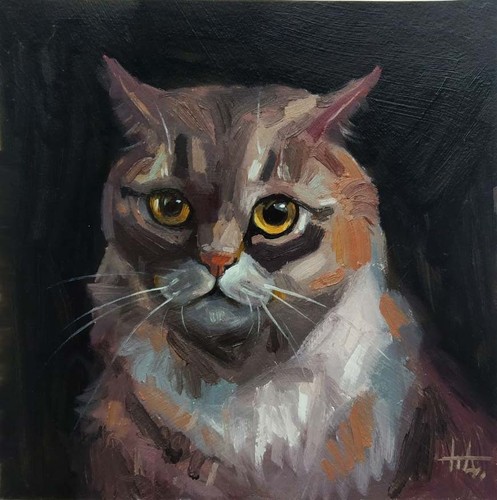 Peinture huile originale - l'huile,