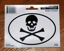 Autocollant crâne de pirate