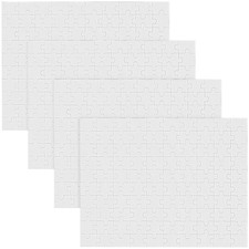 4 feuilles de Puzzles vierges, pièces vierges, bricolage, dessin, pièces vierges