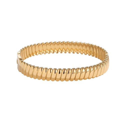 Bracelet jonc ouvrant ride - , en