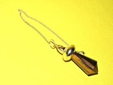 Pendule en Oeil de Tigre véritable - 12 facettes - Radiesthésie de précision