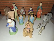 Lot De 9 Anciens Santons