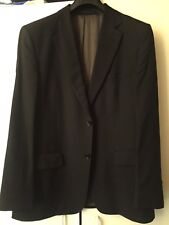 Superbe Blazer noire AZARRO en Laine super 100's Made In Italie
