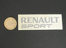 Sticker Autocollant RENAULT Sport NOIR 70x10mm
