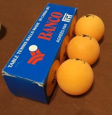 BOITE BANCO *** AVEC  3 BALLES   38mm TENNIS DE TABLE VINTAGE PING PONG