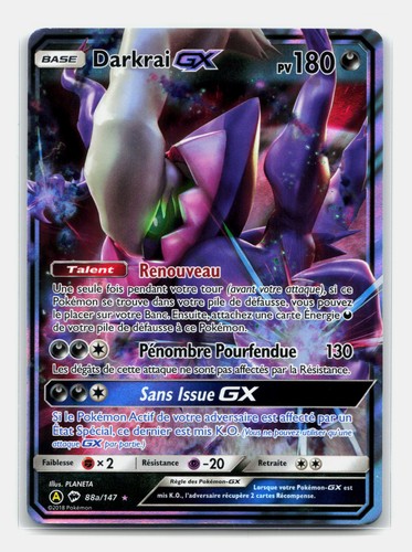 Carte pokémon darkrai - pokémon, gx