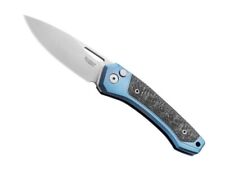 TW.BLCF - COUTEAU LIONSTEEL TWAIN TITANIUM BLEU/FIBRE DE CARBONE