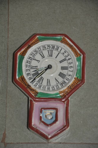 Vintage céramique horloge - céramique,